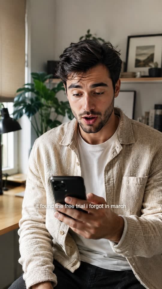 A vertical UGC ad exported from VectorStudio, with its caption burned in.