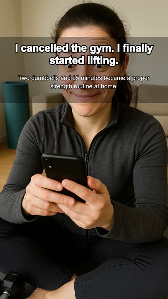 A vertical UGC ad exported from VectorStudio, with its caption burned in.