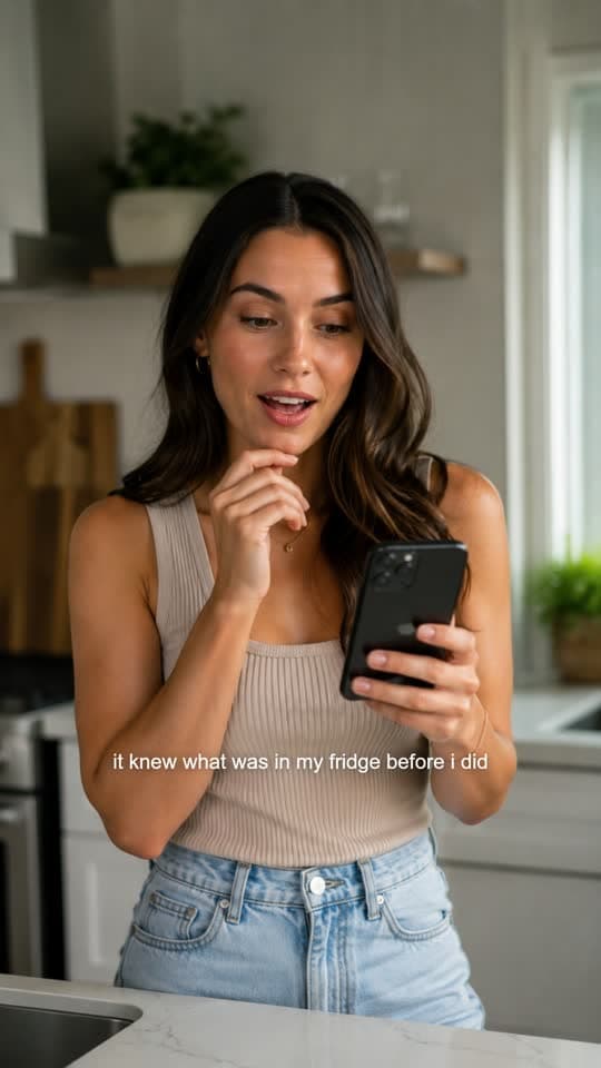 A vertical UGC ad exported from VectorStudio, with its caption burned in.