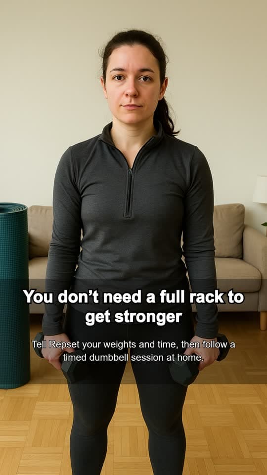 A vertical UGC ad exported from VectorStudio, with its caption burned in.